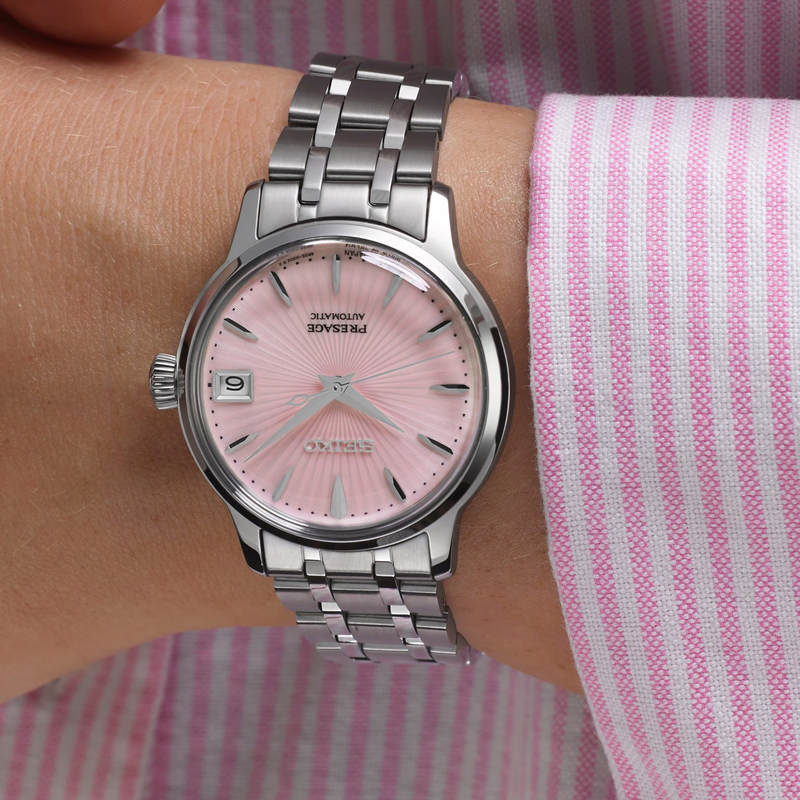 Seiko Presage Cocktail Time ‘White Lady’ Diamond Ladies’ 33mm Twist Watch SRP839J1