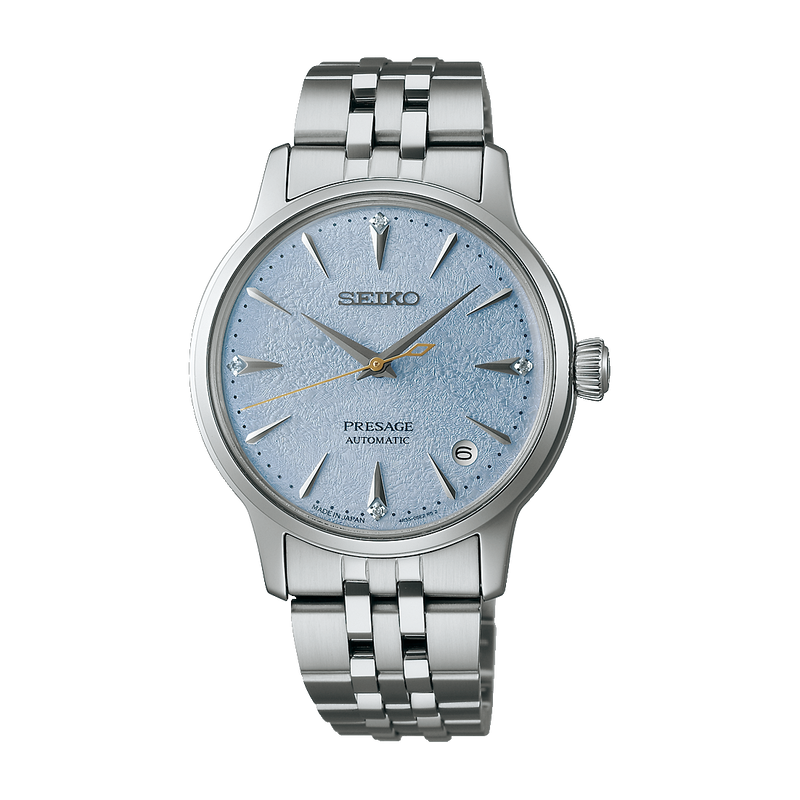 Seiko Presage Cocktail Time ‘Frozen Skydiving’ Diamond Ladies’ 34mm Watch SRPL61J1