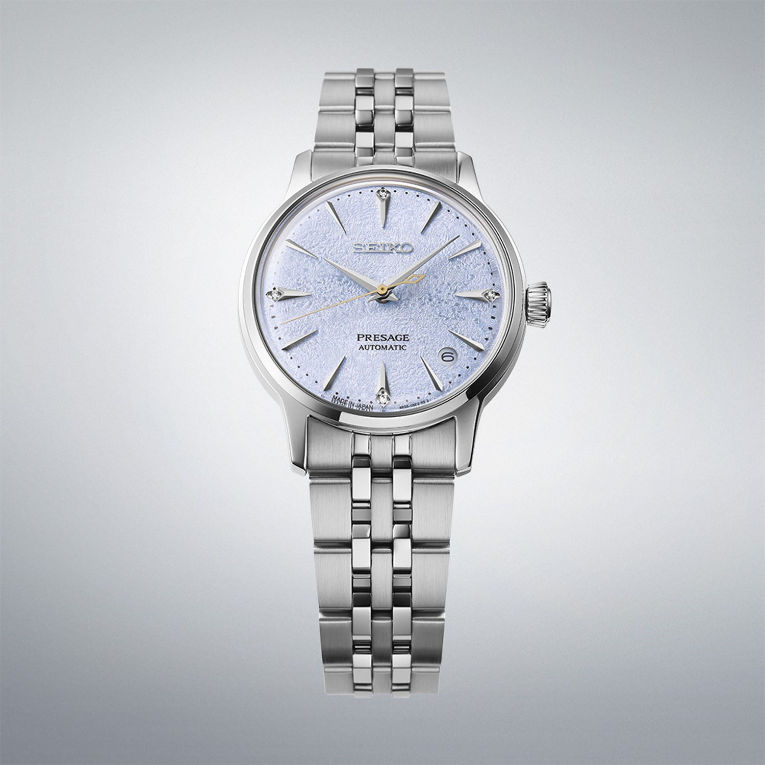 Seiko Presage Cocktail Time ‘Frozen Skydiving’ Diamond Ladies’ 34mm Watch SRPL61J1