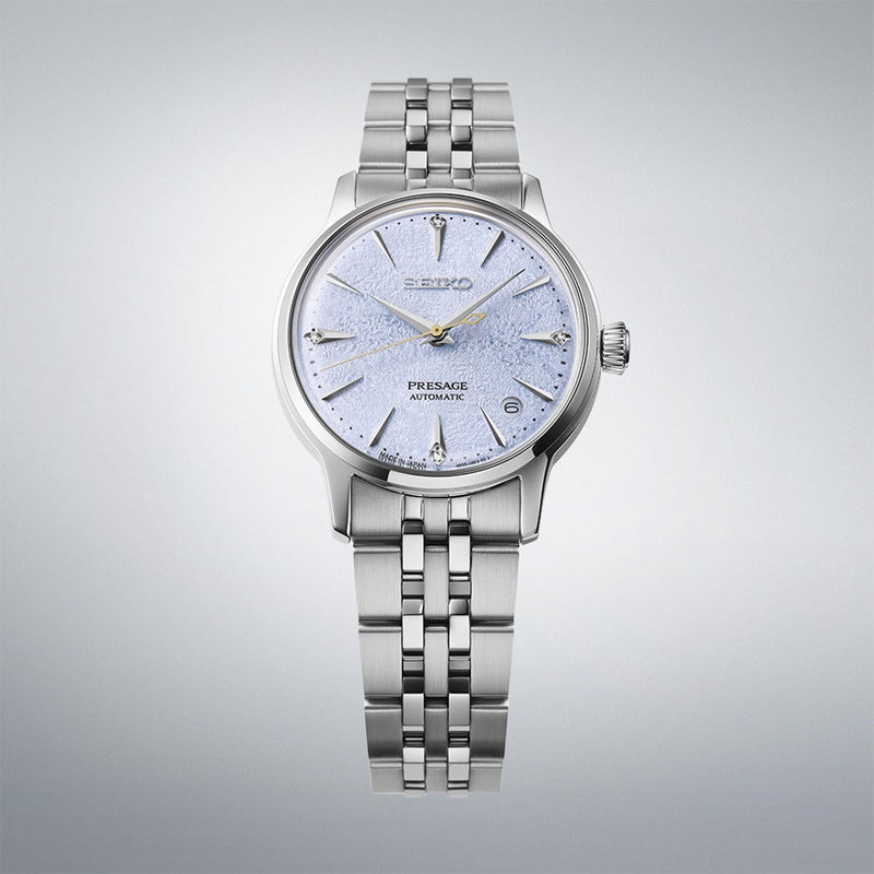 Seiko Presage Cocktail Time ‘Frozen Skydiving’ Diamond Ladies’ 34mm Watch SRPL61J1