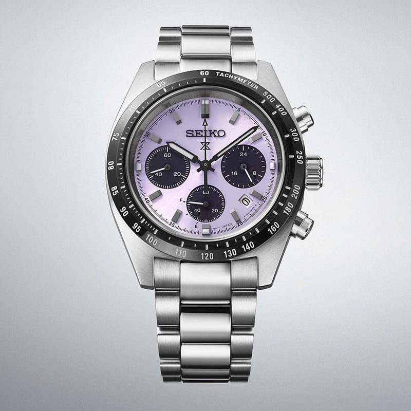Seiko Prospex Speedtimer Solar Chronograph 2025 Tokyo World Athletics Championships Limited Edition ‘Edo Purple’ Men’s & Ladies’ 41.5mm Watch SSC955P1
