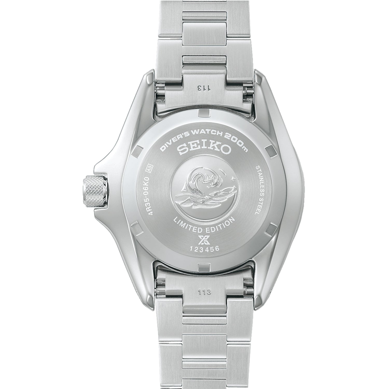 Seiko 145th Anniversary Limited Edition Prospex Diver’s “Samurai” Mechanical Silvertone Watch HBB001K1