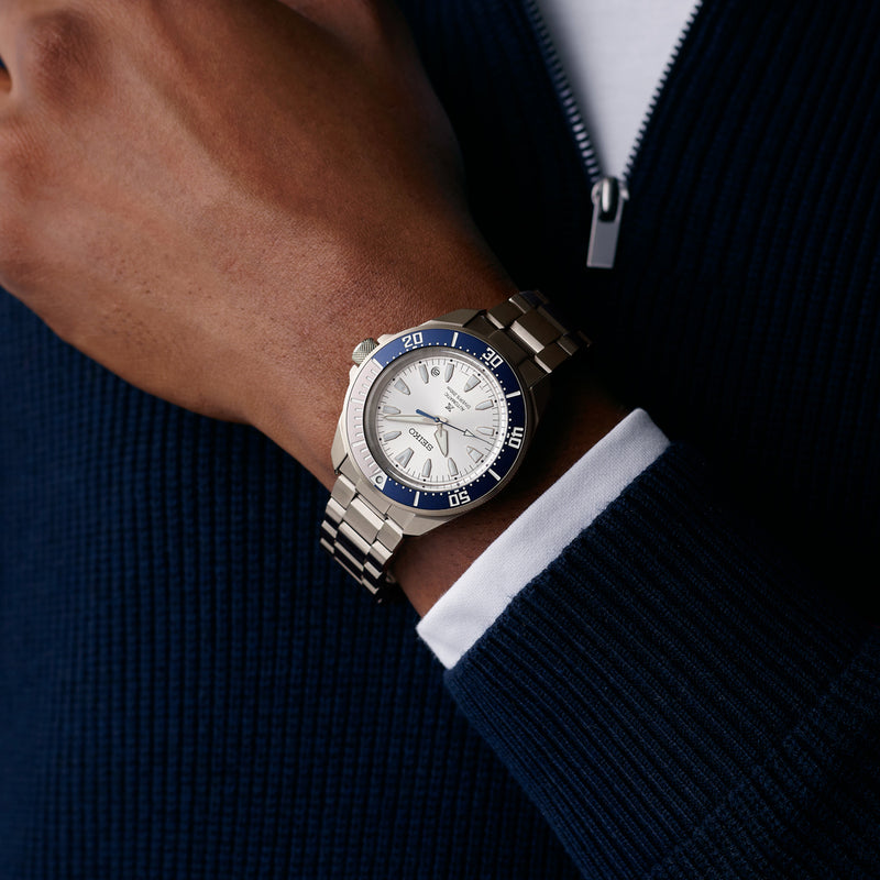 Seiko 145th Anniversary Limited Edition Prospex Diver’s “Samurai” Mechanical Silvertone Watch HBB001K1