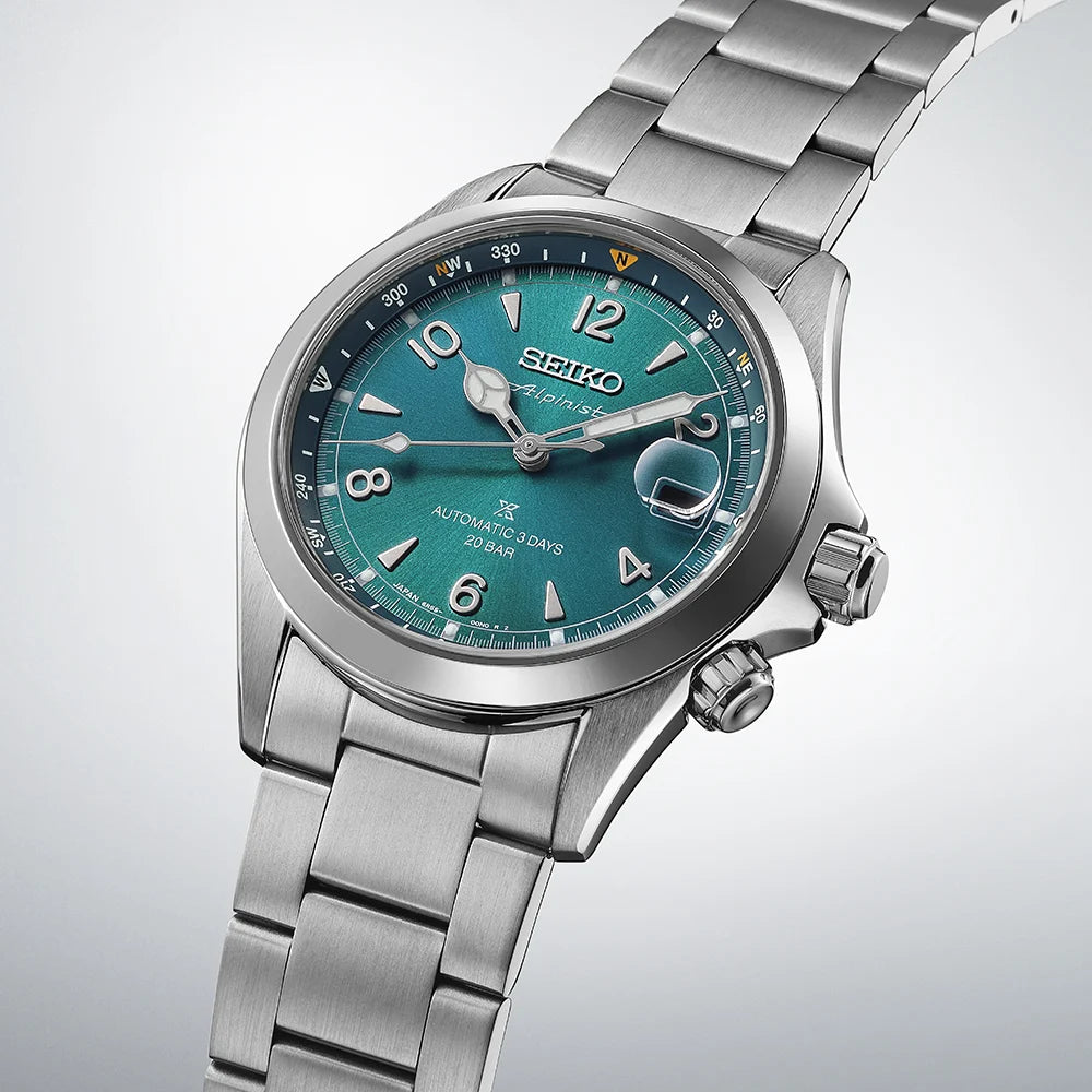 Seiko Prospex Alpinist in ‘Tealpine’ Automatic Mens 39.5mm Stainless Steel Watch SPB503J1