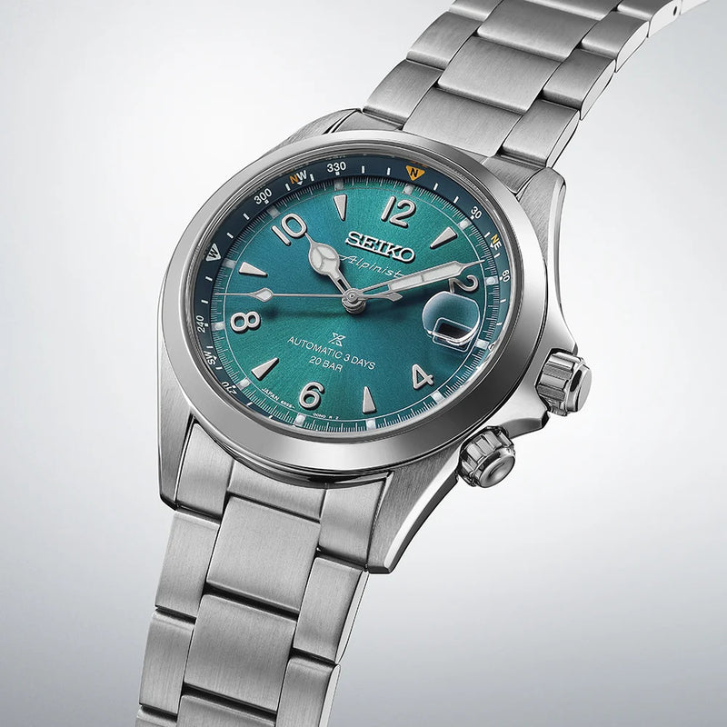Seiko Prospex Alpinist in ‘Tealpine’ Automatic Mens 39.5mm Stainless Steel Watch SPB503J1