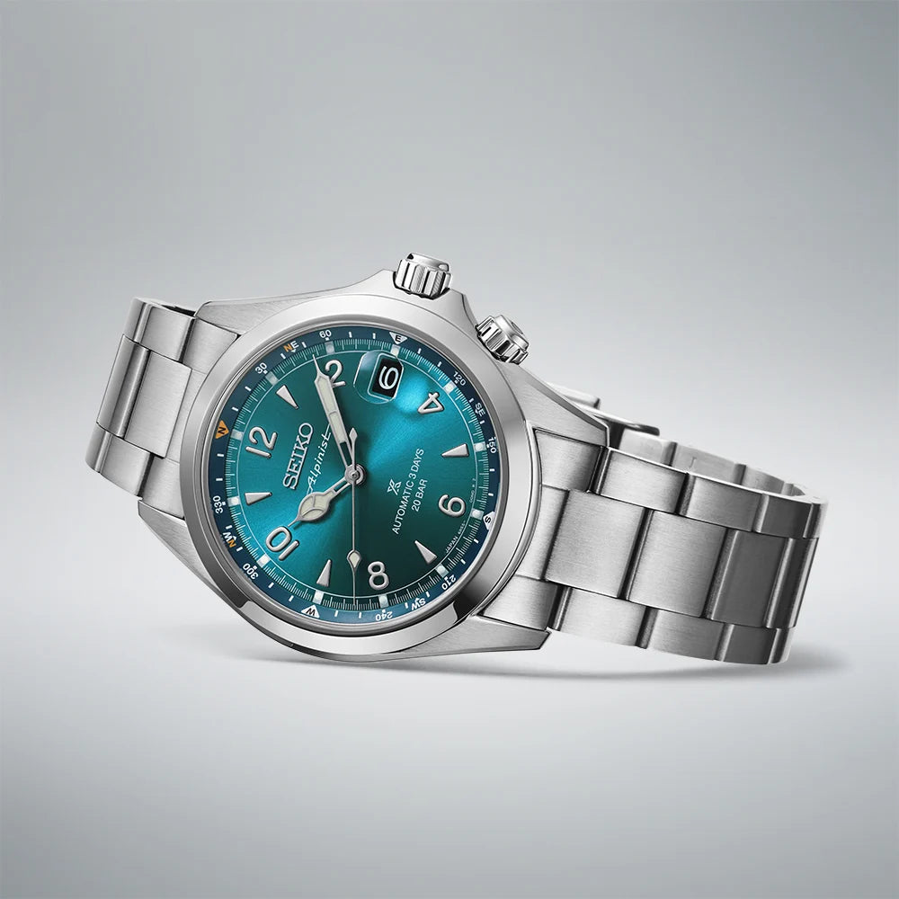 Seiko Prospex Alpinist in ‘Tealpine’ Automatic Mens 39.5mm Stainless Steel Watch SPB503J1