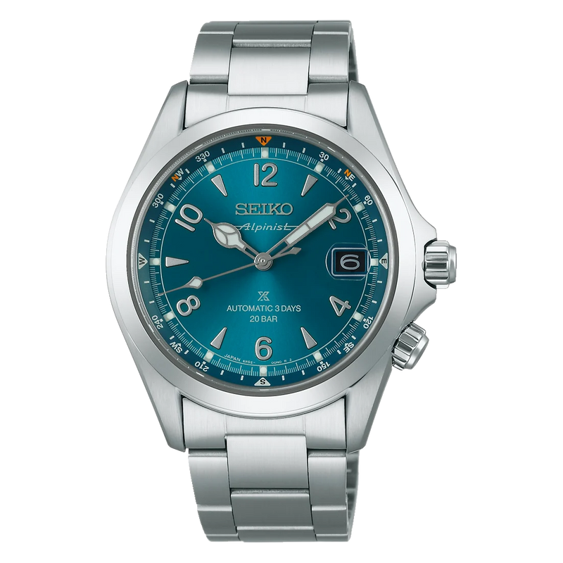 Seiko Prospex Alpinist in ‘Tealpine’ Automatic Mens 39.5mm Stainless Steel Watch SPB503J1