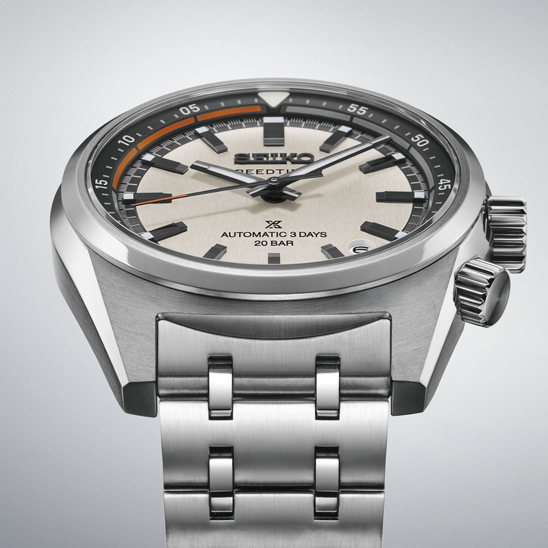 Seiko Speedtimer 6R ‘Compact Countdown’ in grey-white contrast SPB513J1