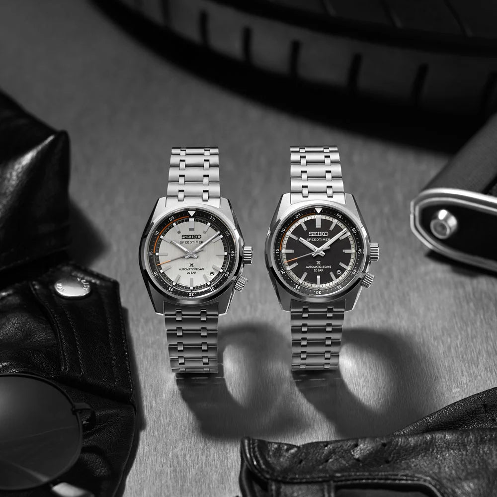 Seiko Speedtimer 6R ‘Compact Countdown’ in grey-white contrast SPB513J1