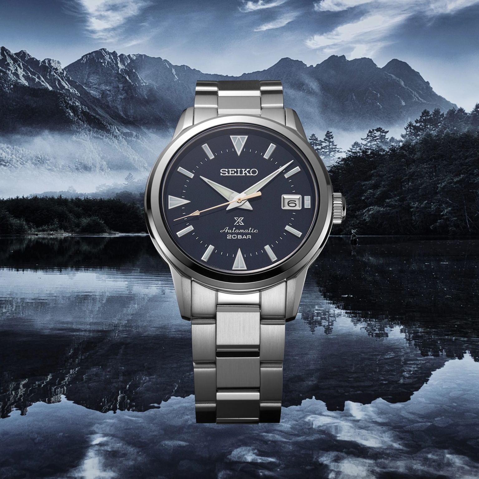 Seiko Prospex Alpinist Automatic 38mm ‘Deep Lake’ Stainless Steel Watch SPB249J1