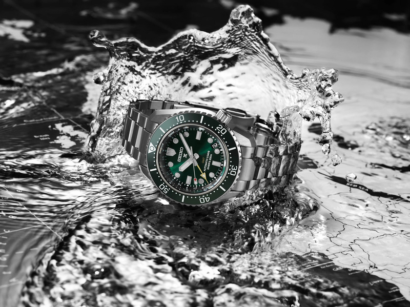 Seiko Prospex Diver’s GMT ‘Marine Green’ Automatic Men’s 42mm Watch SPB381J1