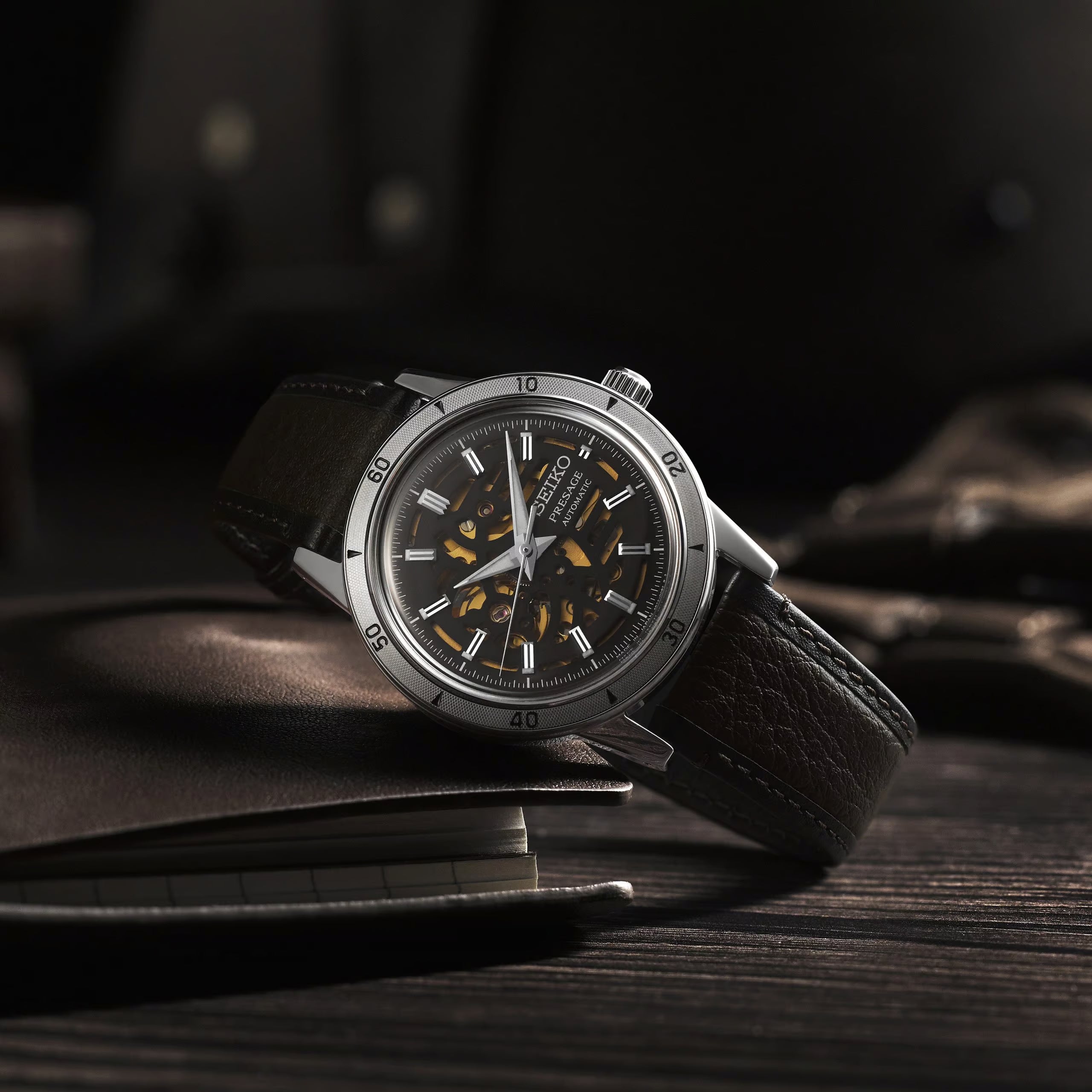 Seiko Presage Style 60s ‘Elegant yet Rugged’ Biker Automatic Men’s 39mm Watch SSA461J1
