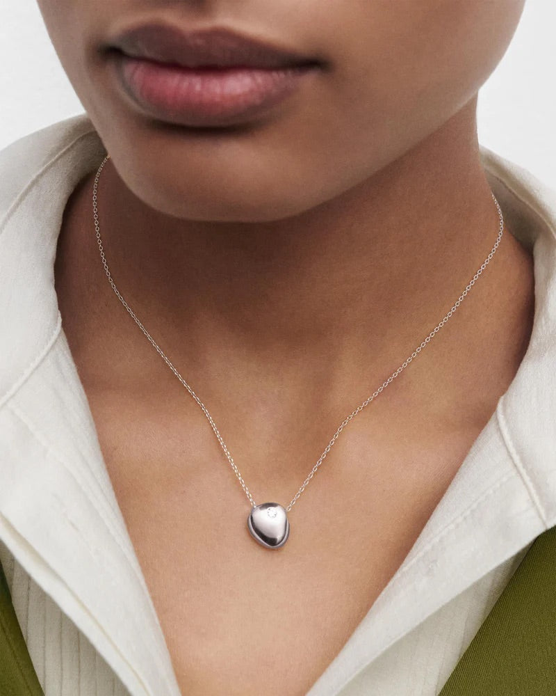 Silver Plated Wave Necklace