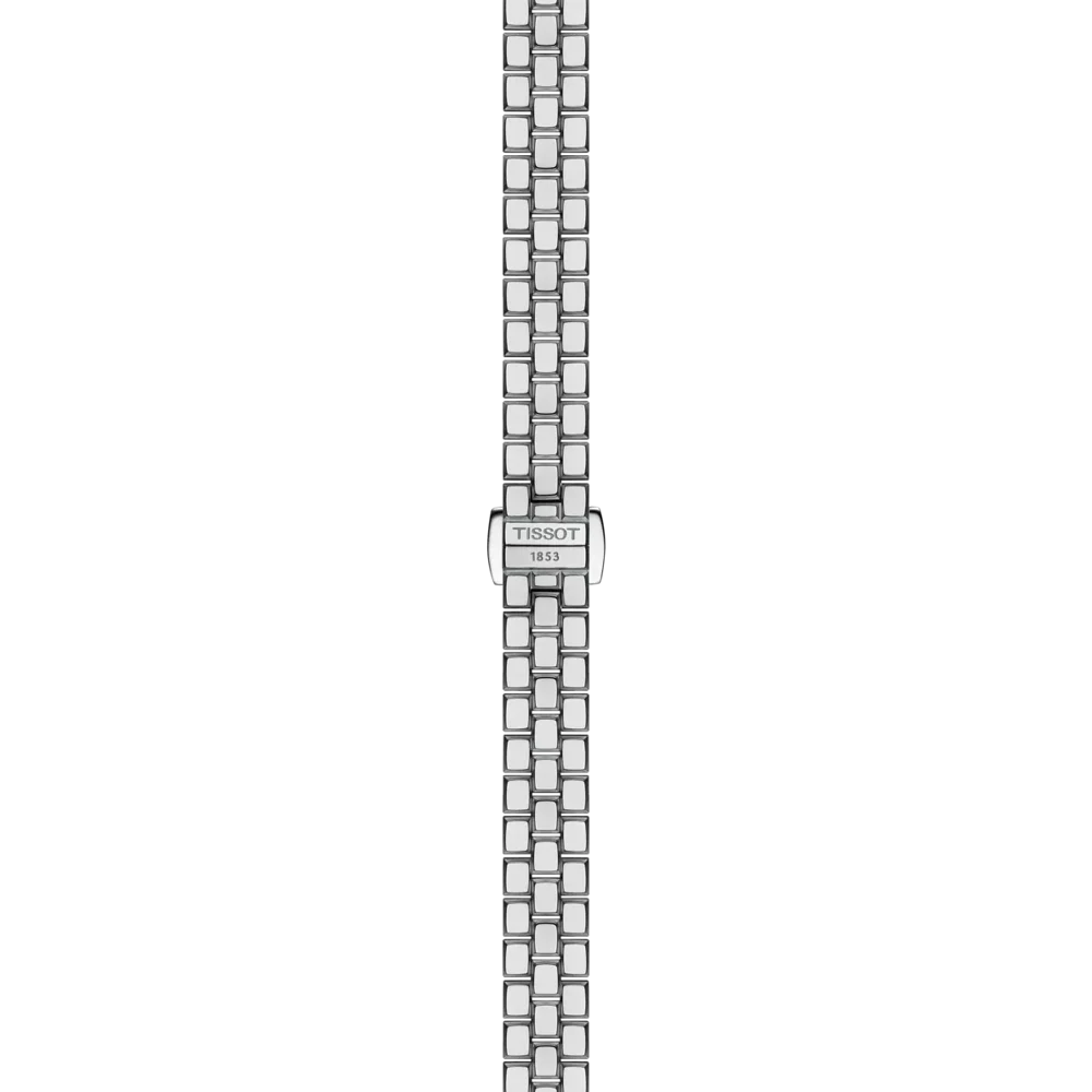 Tissot Lovely Square Silver Diamond Dial Watch