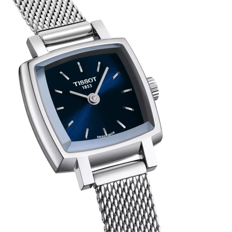 Tissot Lovely Quartz Square Blue Dial Watch