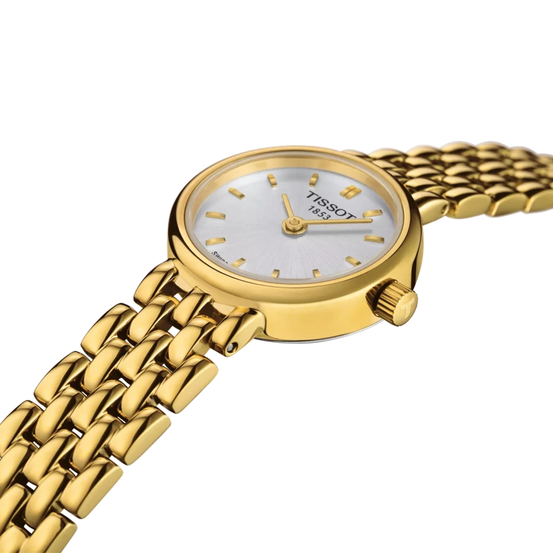 Tissot Lovely Quartz Yellow Gold Silver Dial Watch