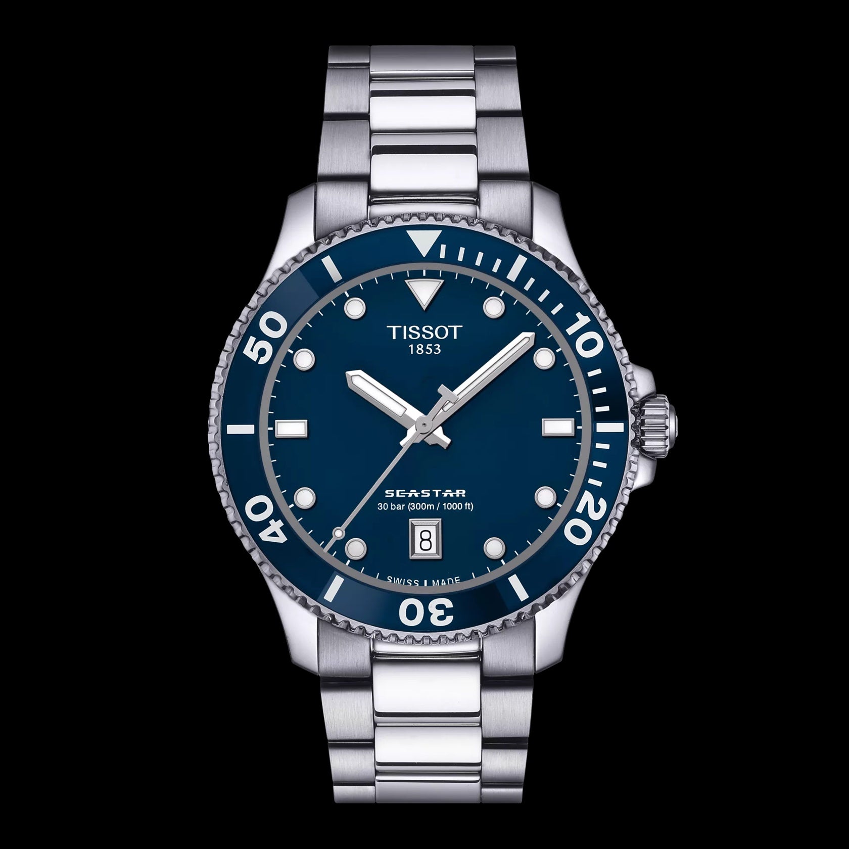Tissot Seastar 1000 Quartz 40mm Blue Dial Watch