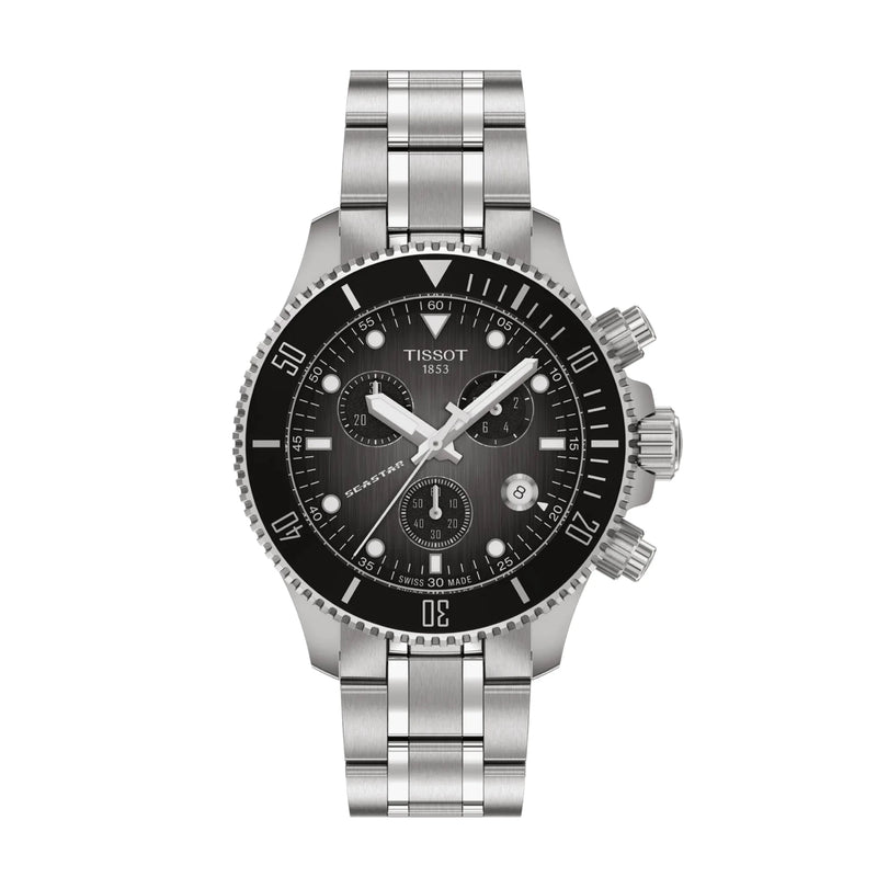 Tissot Seastar 1000 Quartz Chronograph Black 38mm Watch