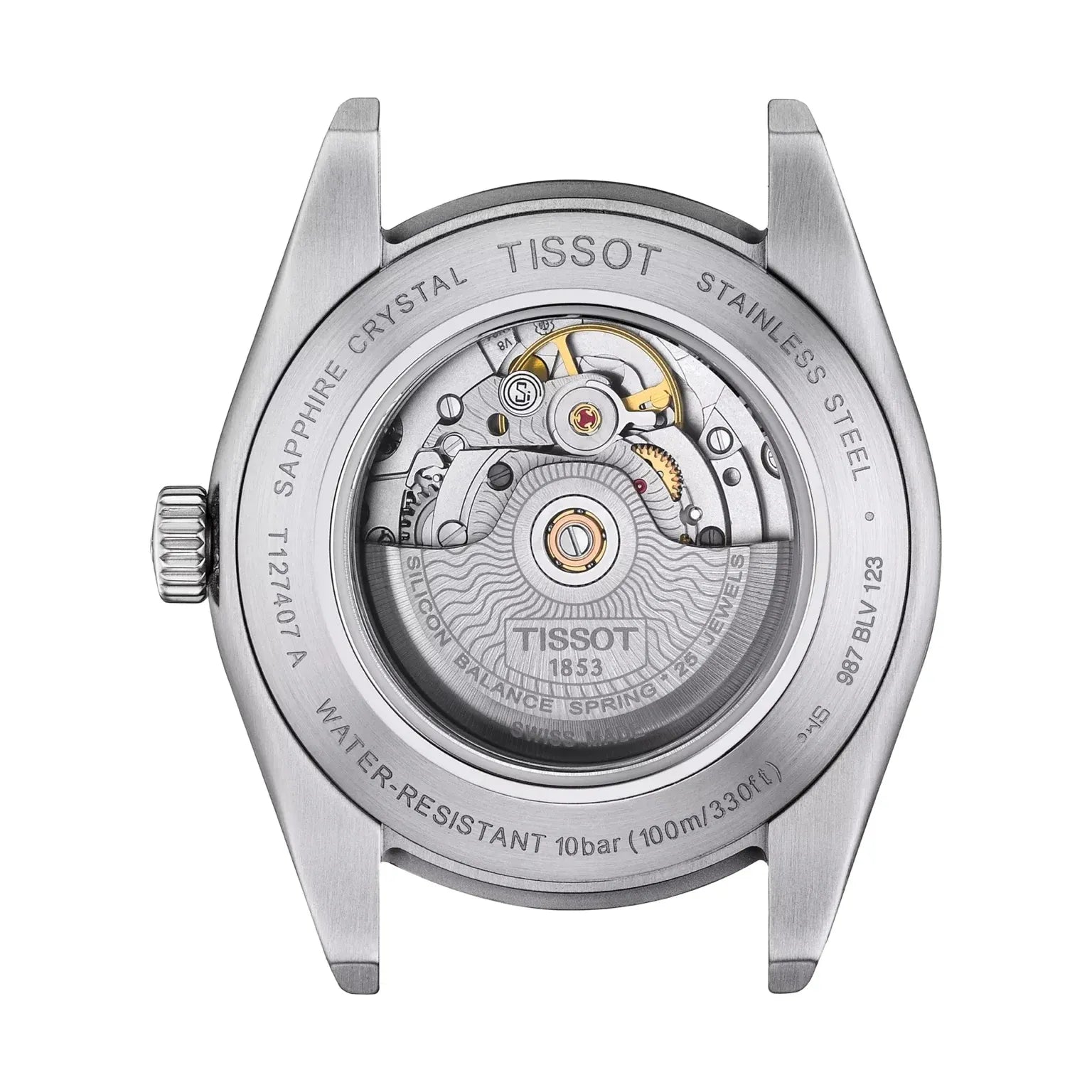 Tissot Gentleman Powermatic 80 Silicium Green Dial Watch
