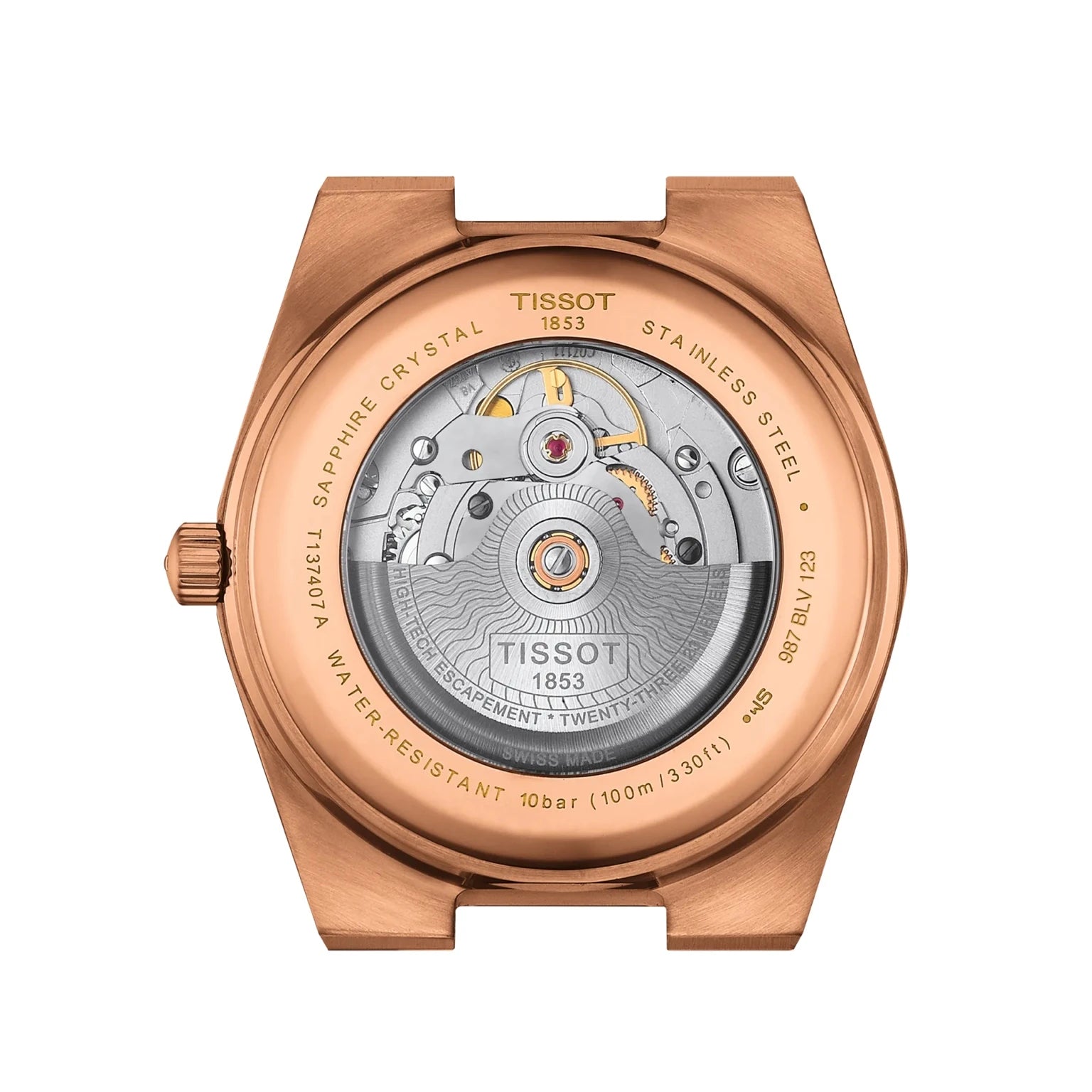 Tissot PRX Rose Gold Powermatic 80 Blue Dial Watch