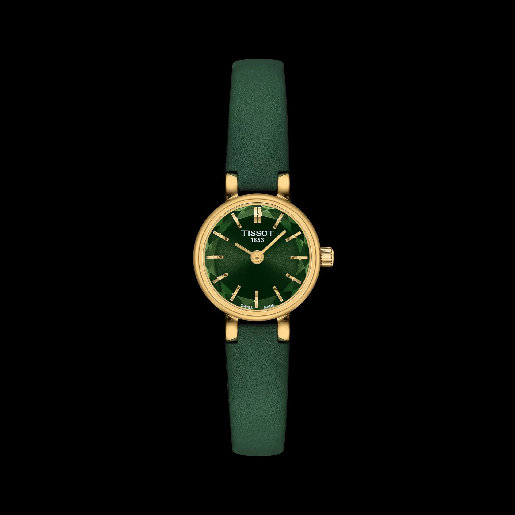 Tissot Ladies Lovely Quartz Yellow Gold & Green Watch