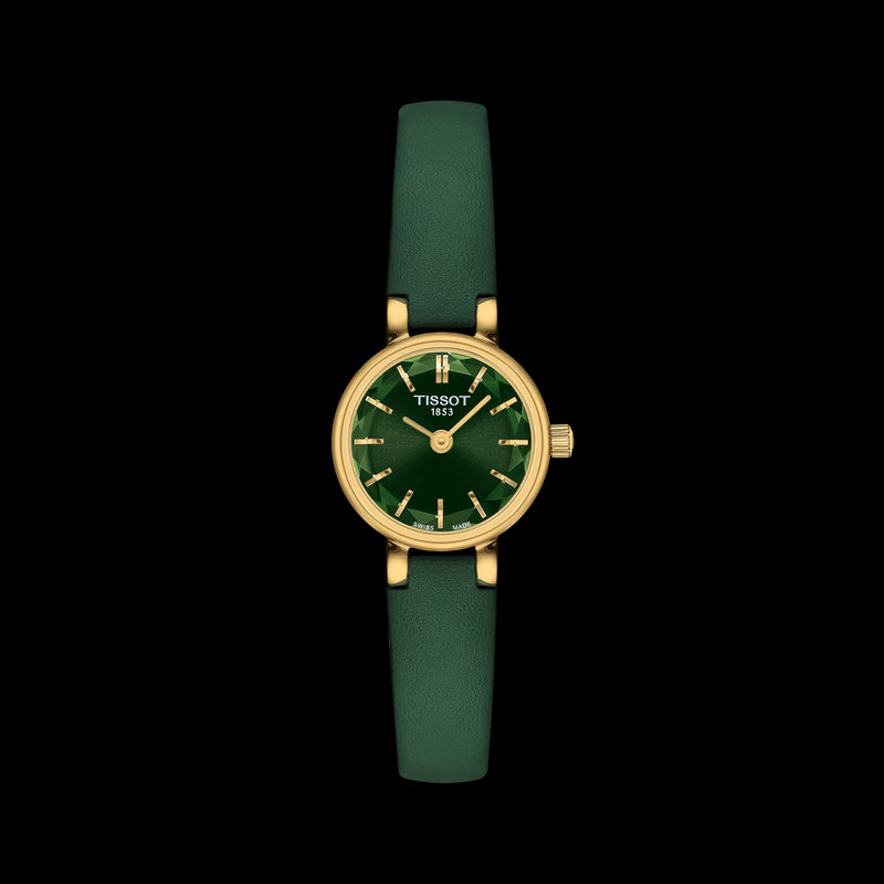 Tissot Ladies Lovely Quartz Yellow Gold & Green Watch