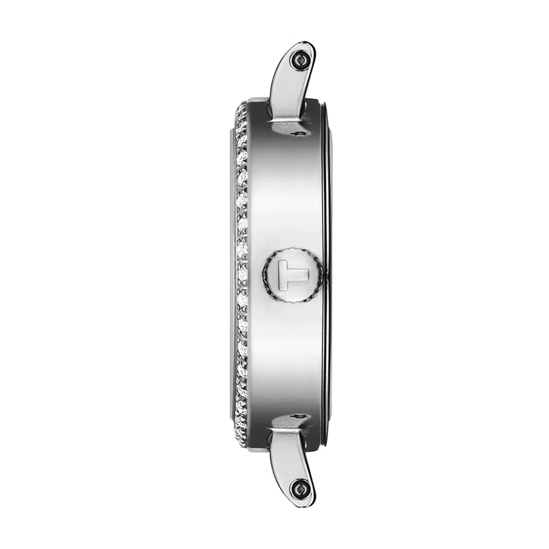 Tissot Lovely Round Diamond Mother Of Pearl Silver Watch