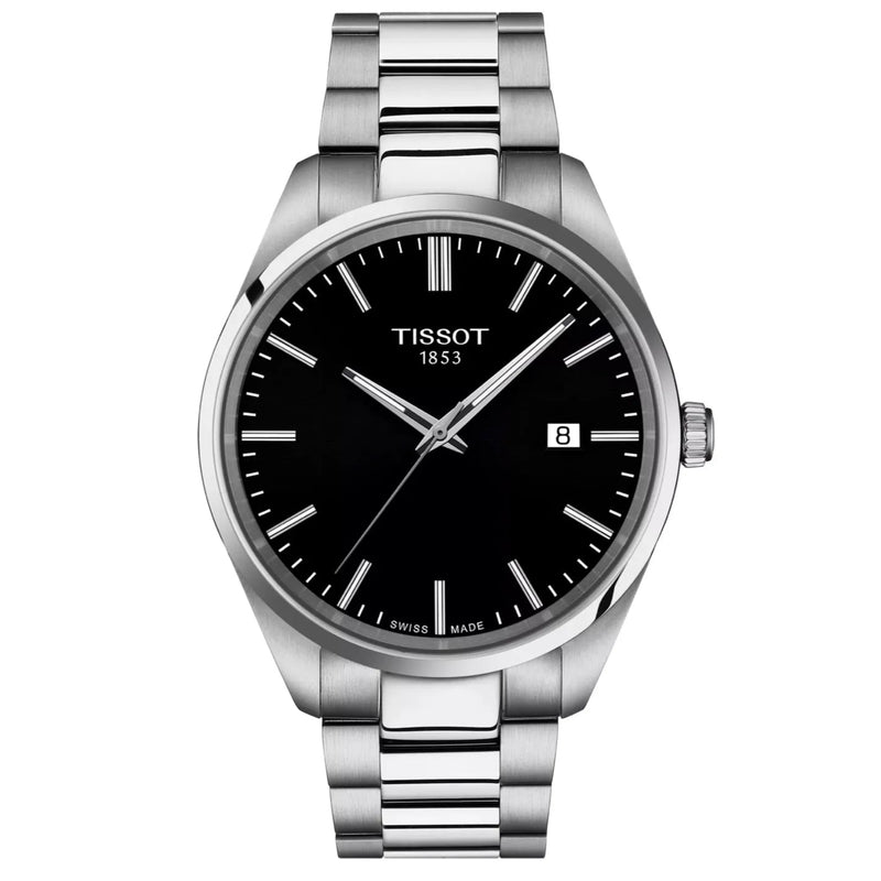 Tissot PR 100 Quartz 40mm Black Dial Watch