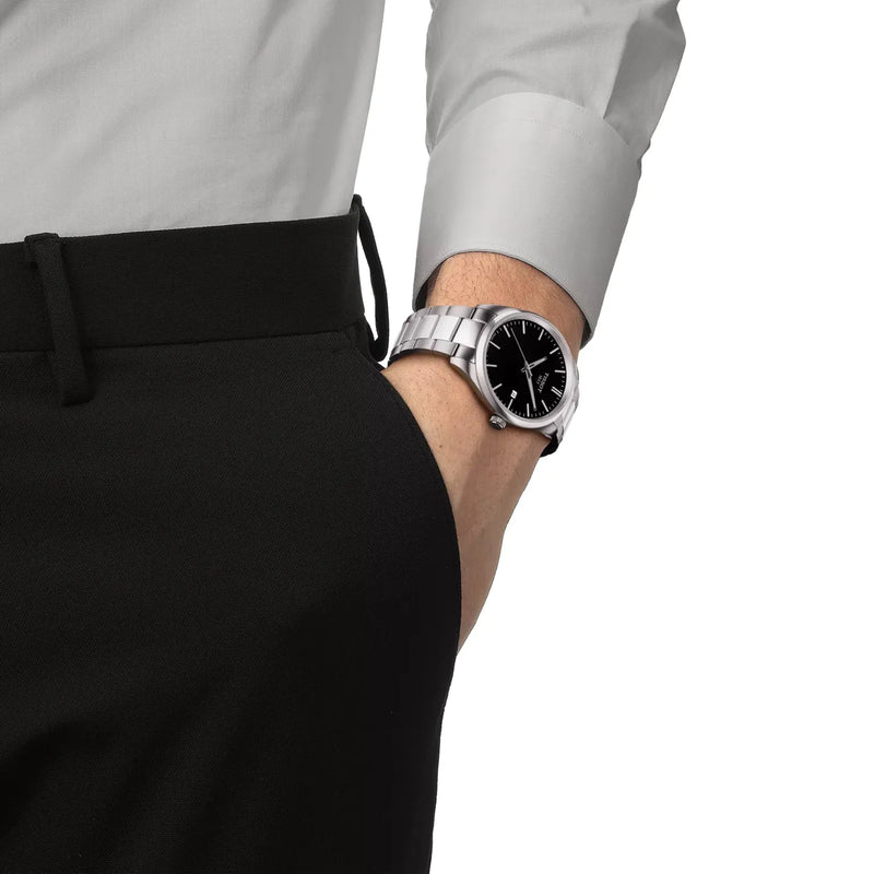 Tissot PR 100 Quartz 40mm Black Dial Watch