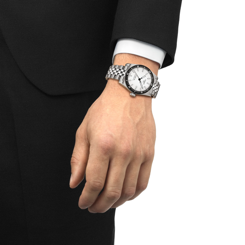 Tissot PR516 Powermatic 80 Black & White Watch