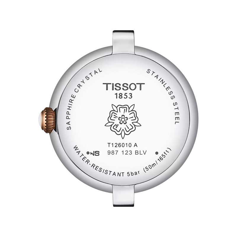 Tissot Bellissima Quartz Small Lady Rose Bi-Metal White Dial Watch