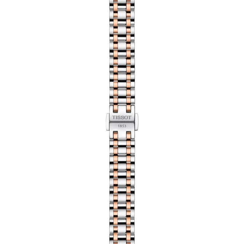 Tissot Bellissima Quartz Small Lady Rose Bi-Metal White Dial Watch