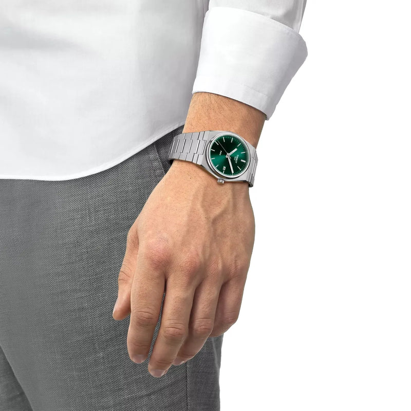 Tissot PRX Quartz 40mm Green Dial Watch