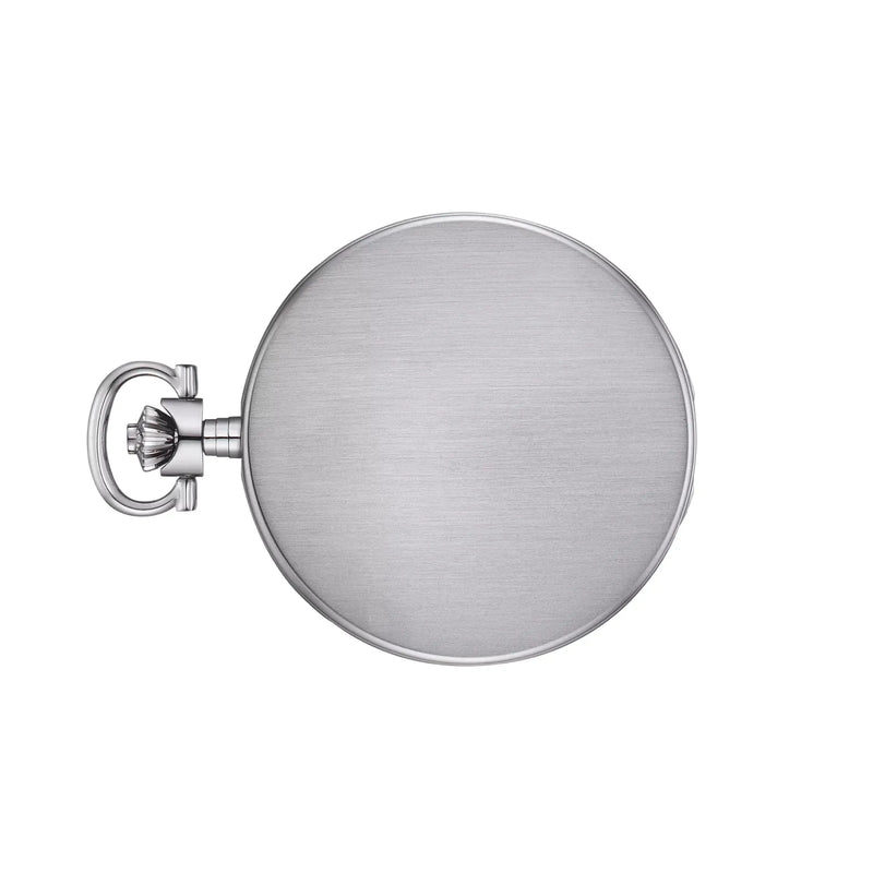 Tissot Savonnette Stainless Steel Blue Dial Pocket Watch