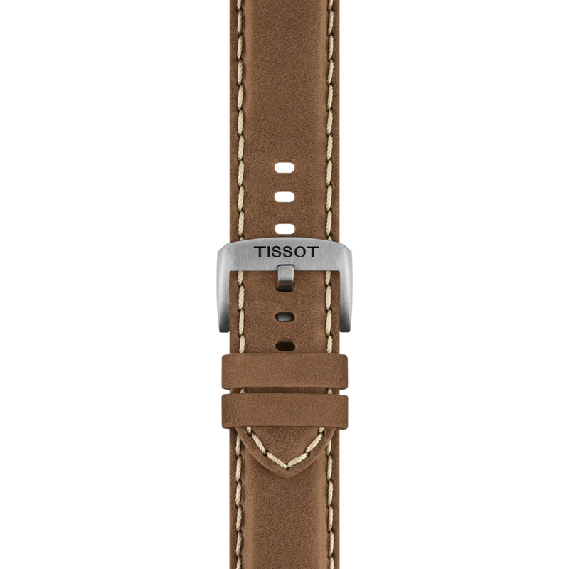 Tissot Chrono L Classic Quartz Black Dial Brown Leather Watch