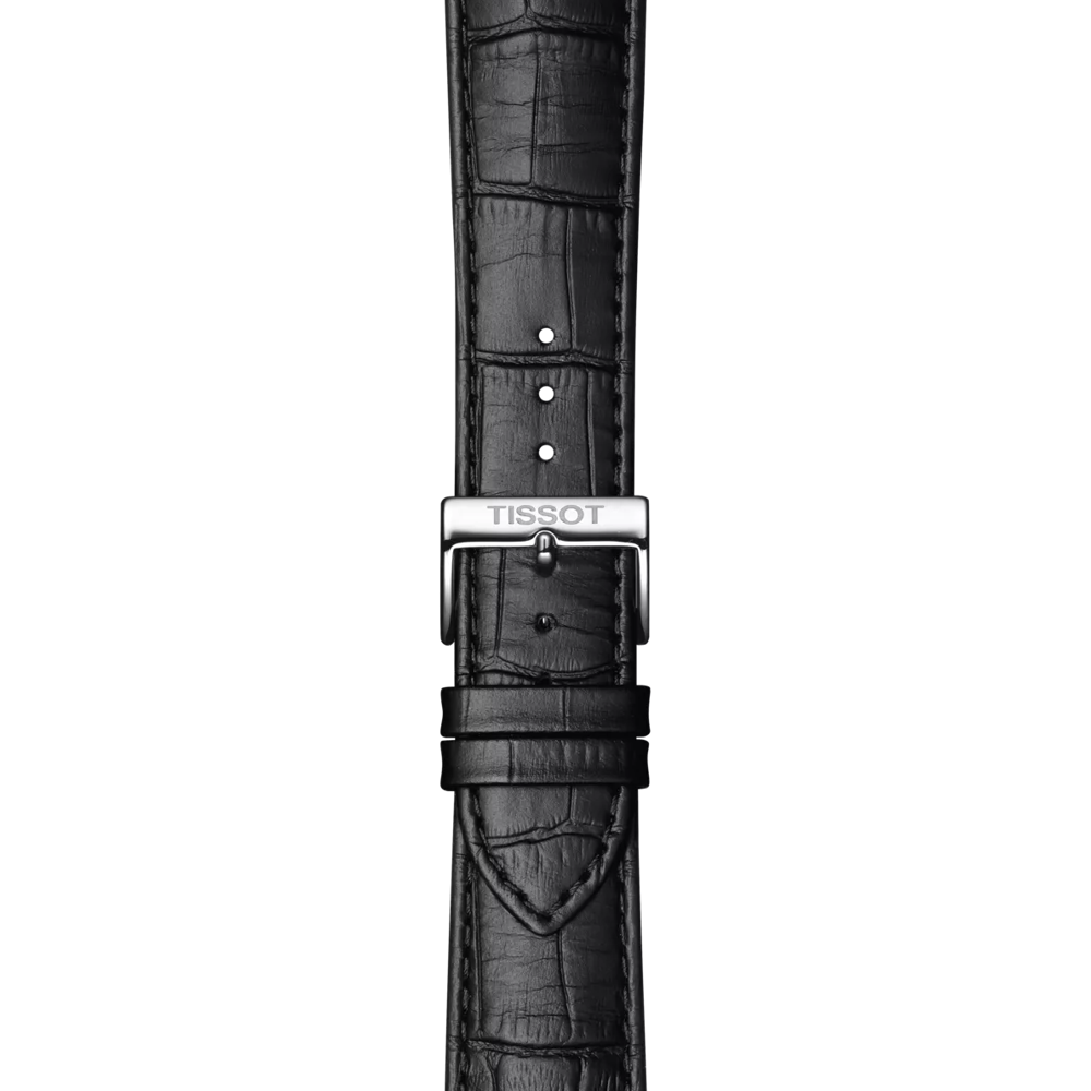 Tissot Classic Dream 42mm Black Dial Leather Strap Watch