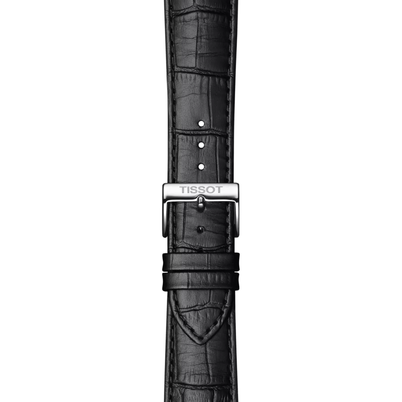 Tissot Classic Dream 42mm Black Dial Leather Strap Watch