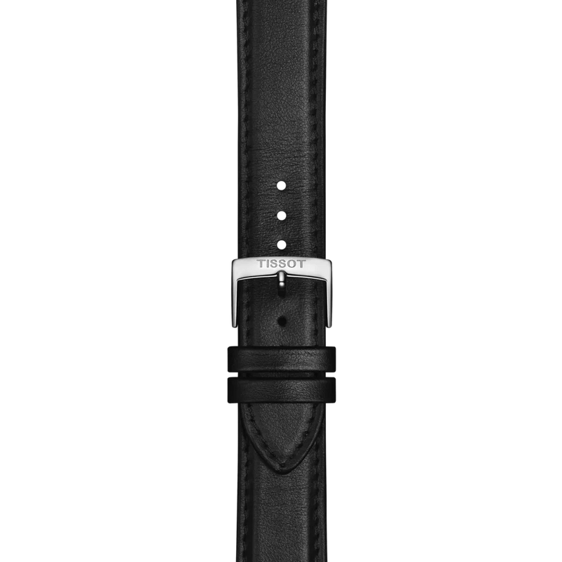 Tissot Everytime 40mm Black Leather Stainless Steel Blue Dial Watch
