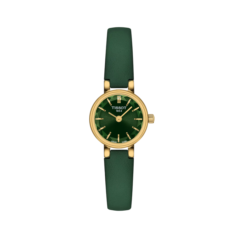 Tissot Ladies Lovely Quartz Yellow Gold & Green Watch