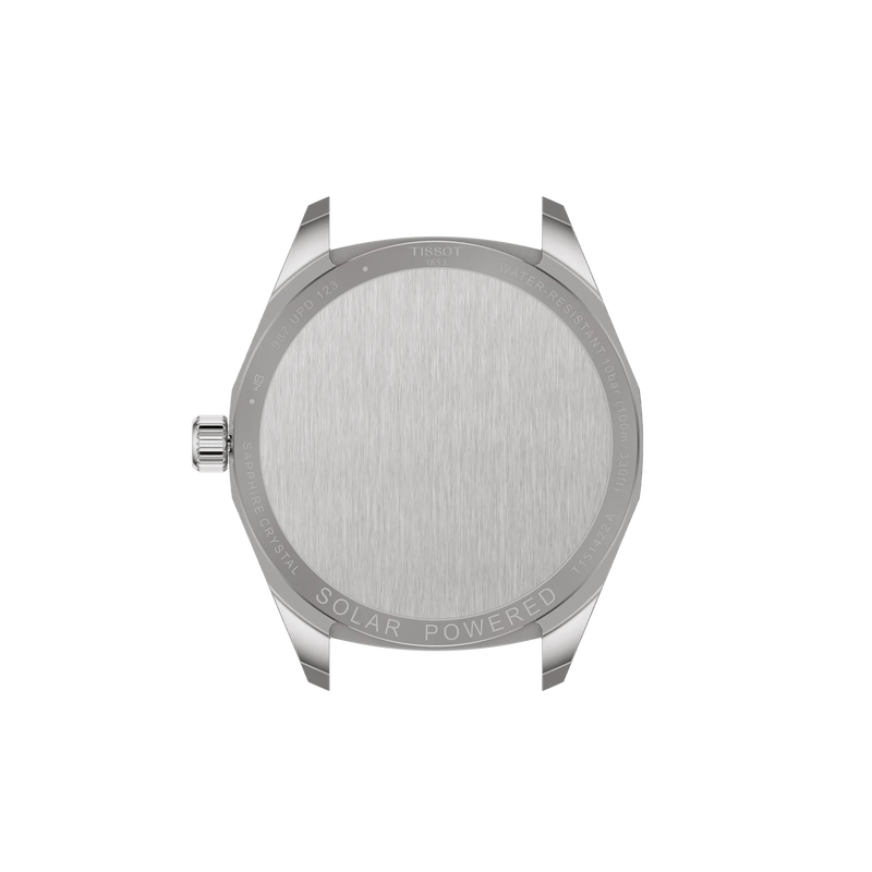 Tissot PRC 100 Solar 39mm Bi-Metal Silver Dial Watch