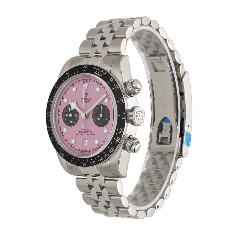 Unworn Tudor Black Bay Chronograph 79360N ‘Miami Pink’ 41mm Watch – 2025, Fully Stickered, Full Set