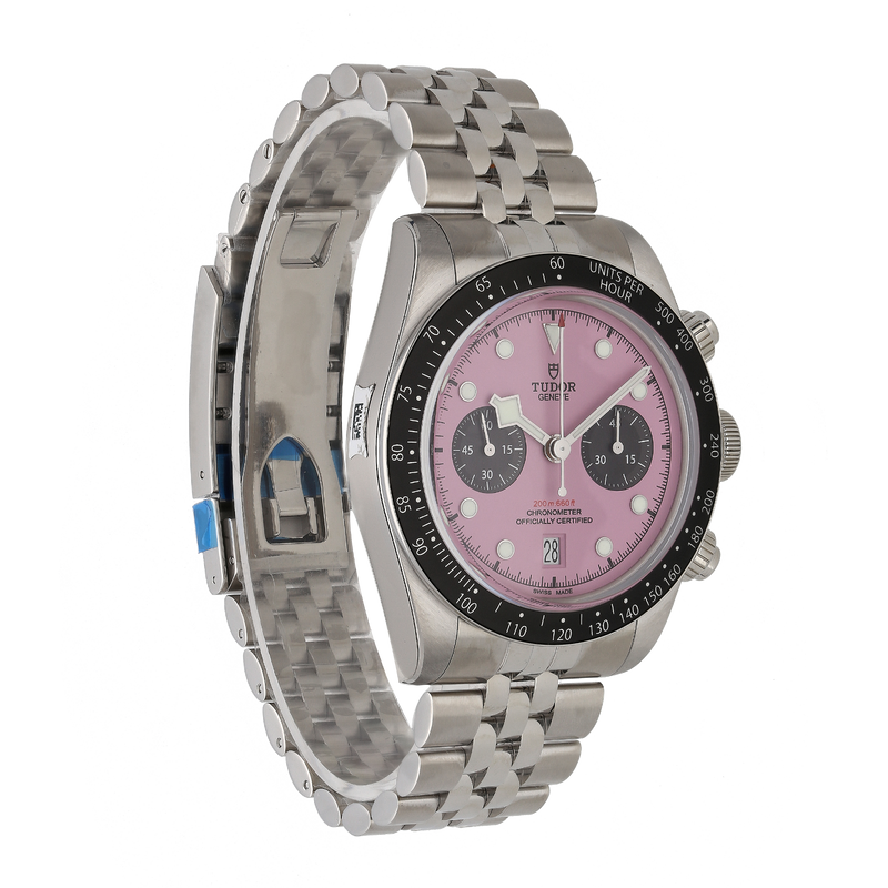 Unworn Tudor Black Bay Chronograph 79360N ‘Miami Pink’ 41mm Watch – 2025, Fully Stickered, Full Set