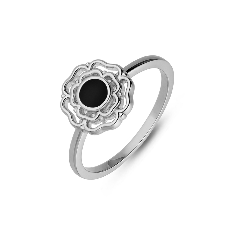 Sterling Silver Yorkshire Rose Ring