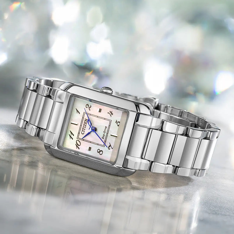 Citizen L Bianca Eco-Drive Ladies’ Silver Mother of Pearl Watch EW5600-52D