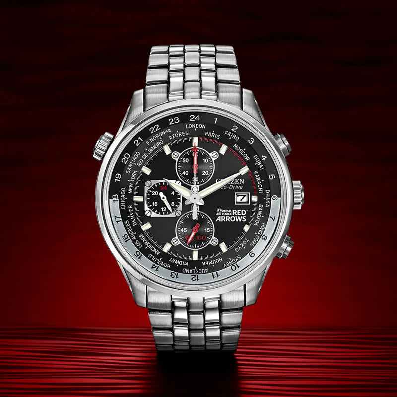 Citizen Red Arrows Chronograph Eco-Drive Men’s Stainless Steel Watch CA0080-54E