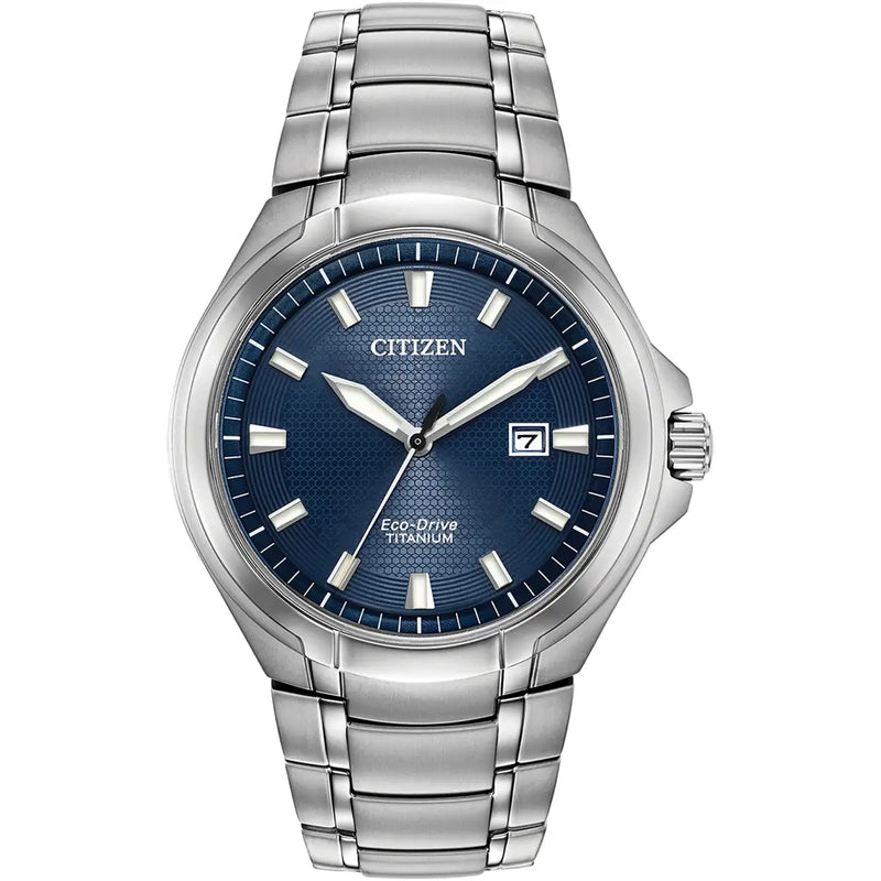 Citizen Super Titanium™ Eco-Drive Men’s Blue Dial Watch BM7431-51L