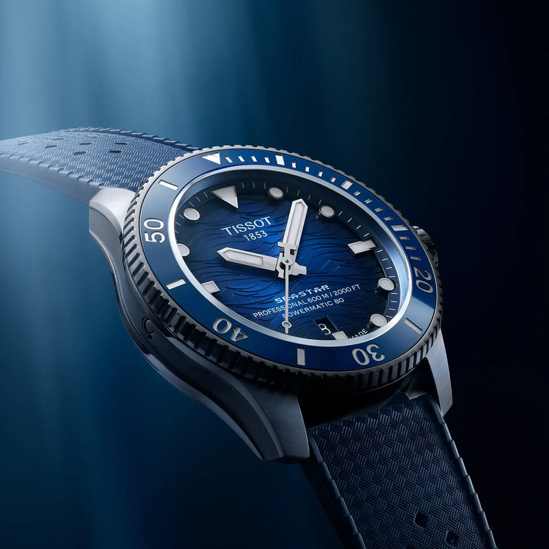 Tissot Seastar Professional 44mm Powermatic 80 Blue T120.907.17.041.00 Watch