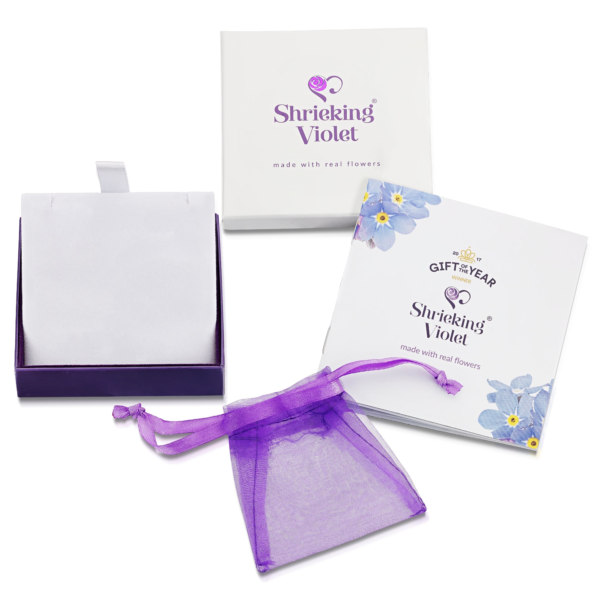 Sterling Silver Purple Haze Mixed Flower Round Bracelet