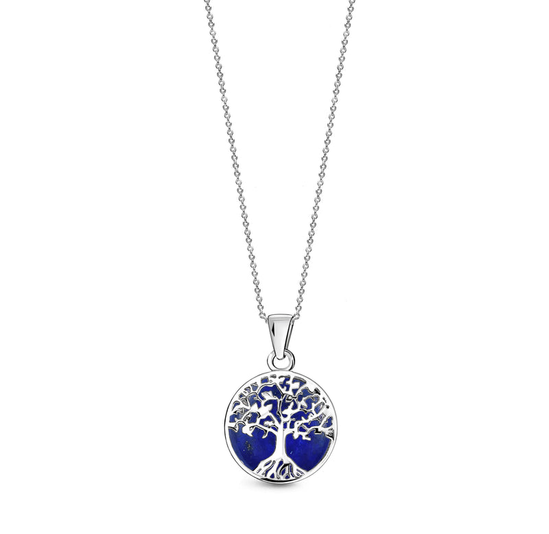 Sterling Silver Lapis Lazuli Small Tree of Life Pendant