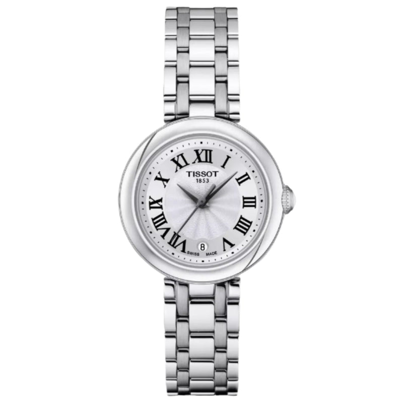 Tissot Bellissima Quartz Small Lady Stainless Steel White Dial Watch